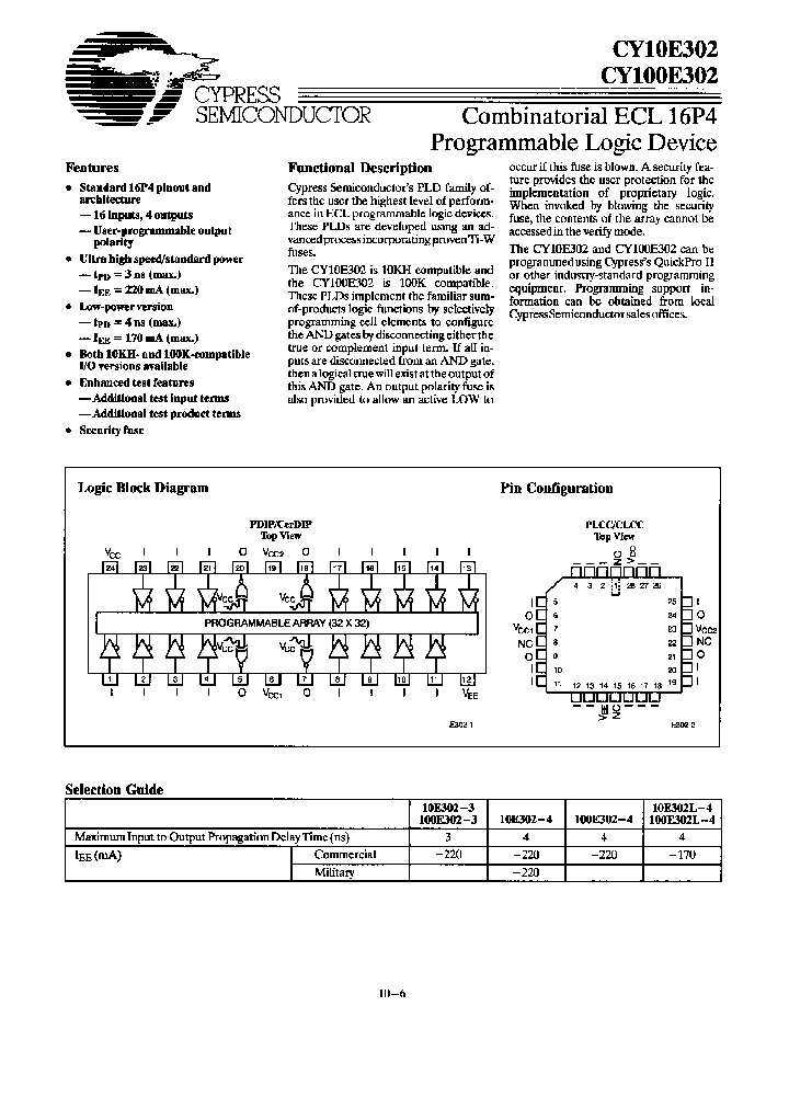 CY100E302-4DC_1682834.PDF Datasheet