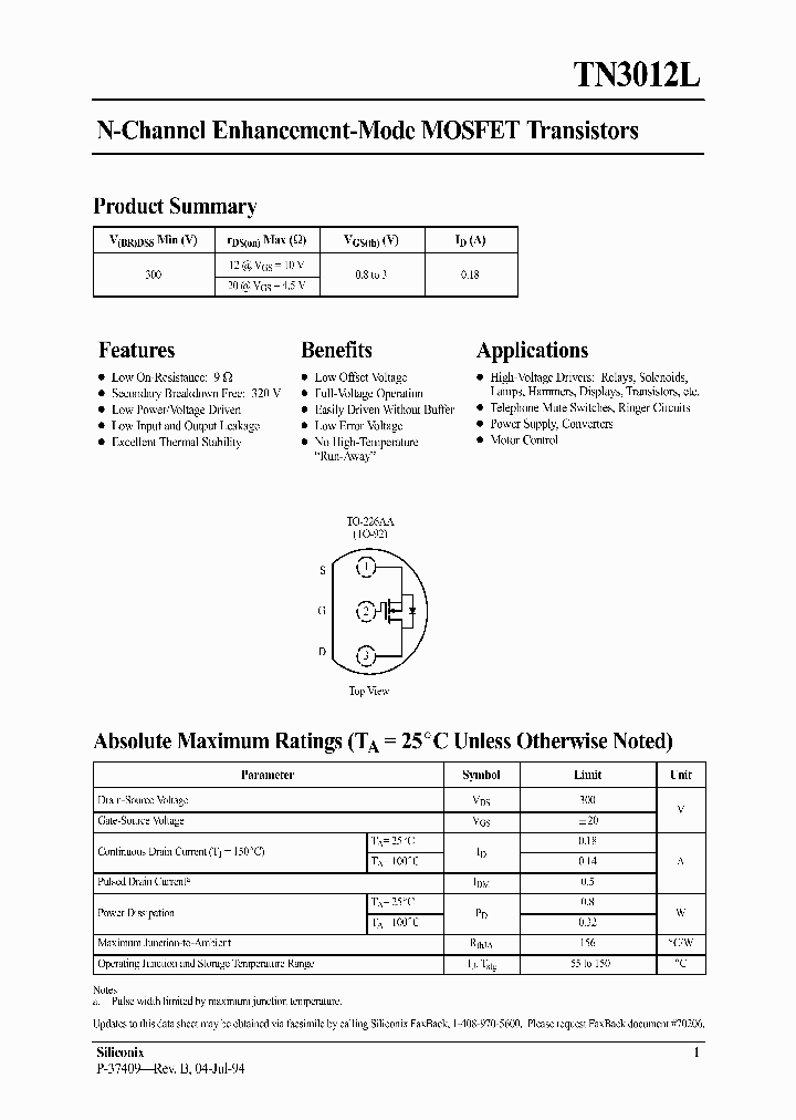 TN3012L_1678330.PDF Datasheet