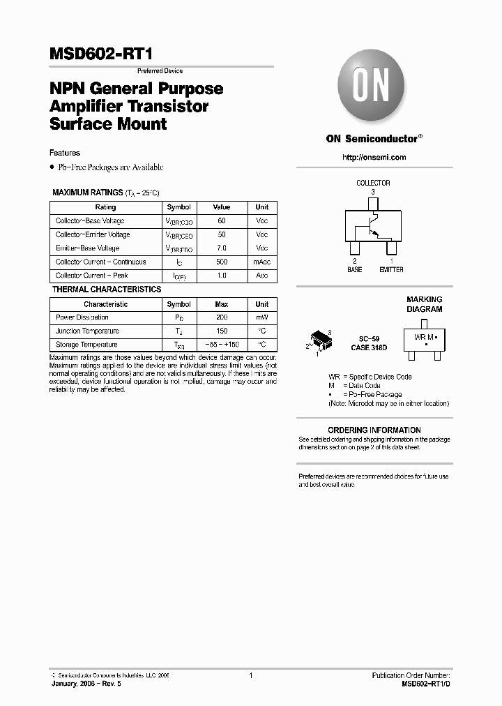 MSD602-RT1G_1688402.PDF Datasheet
