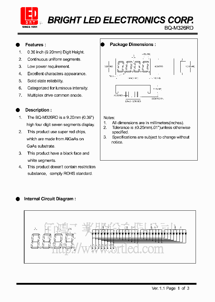 BQ-M326RD_1850849.PDF Datasheet