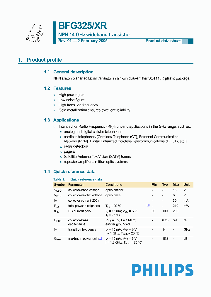 BFG325XR_1850860.PDF Datasheet