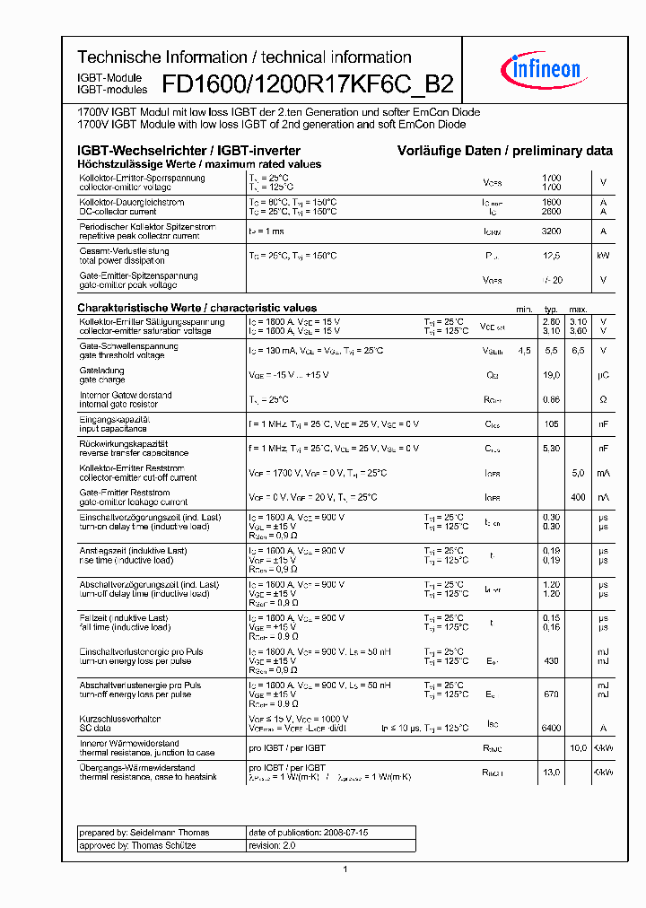 FD1600R17KF6CB2_1863723.PDF Datasheet