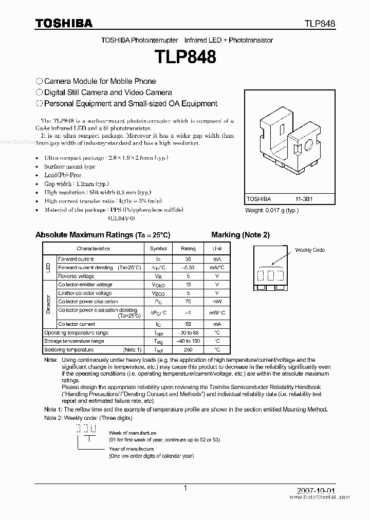 TLP848_1866308.PDF Datasheet