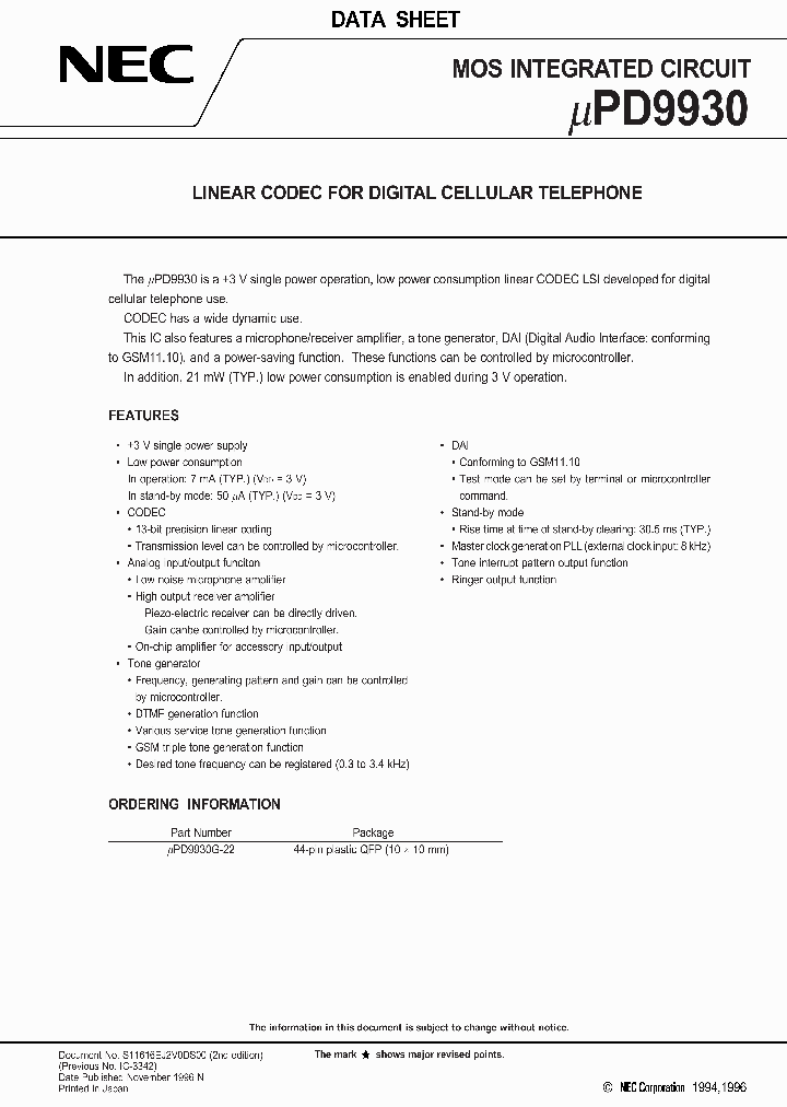 UPD9930G-22_1870251.PDF Datasheet