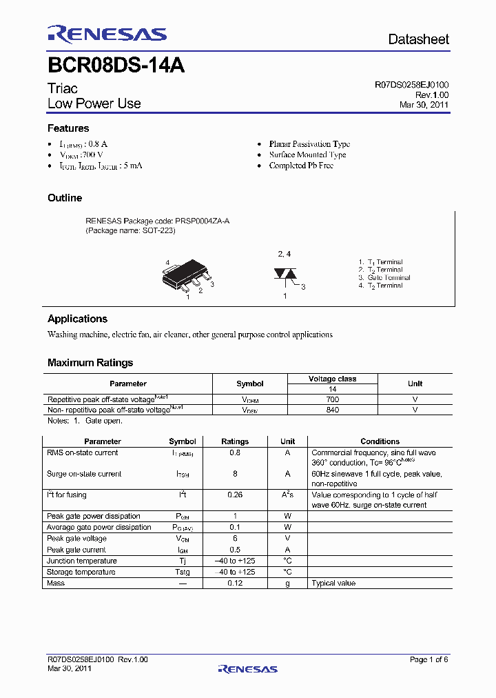BCR08DS-14A_1873015.PDF Datasheet