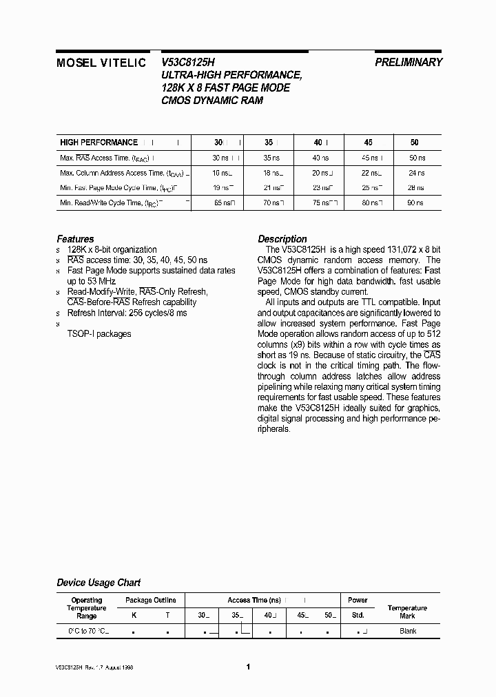 V53C8125H_1873298.PDF Datasheet