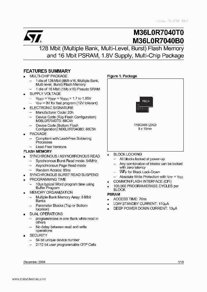 M36L0R7040B0_1876670.PDF Datasheet