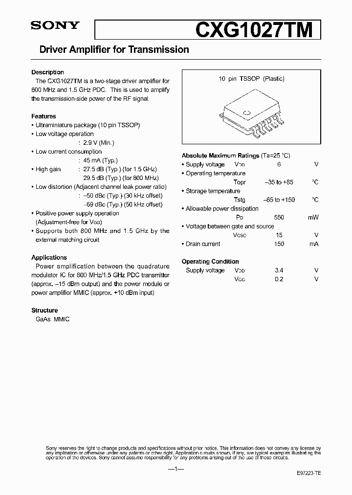 CXG1027TM_1691441.PDF Datasheet