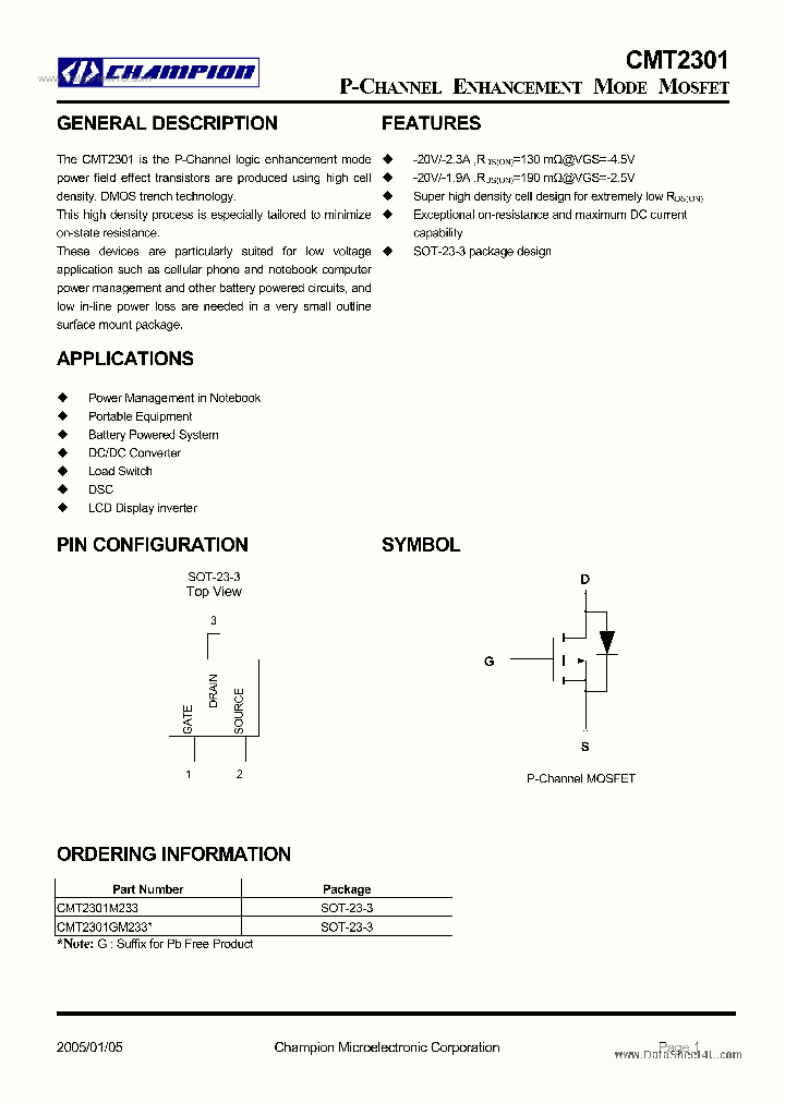 CMT2301_1877735.PDF Datasheet