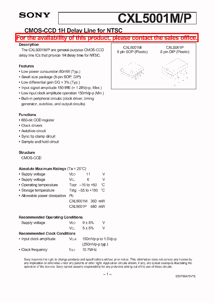 CXL5001MP_1678181.PDF Datasheet