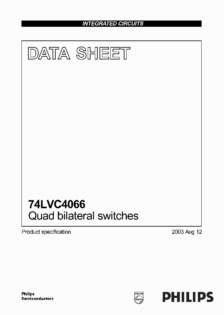 74LVC4066_1883522.PDF Datasheet
