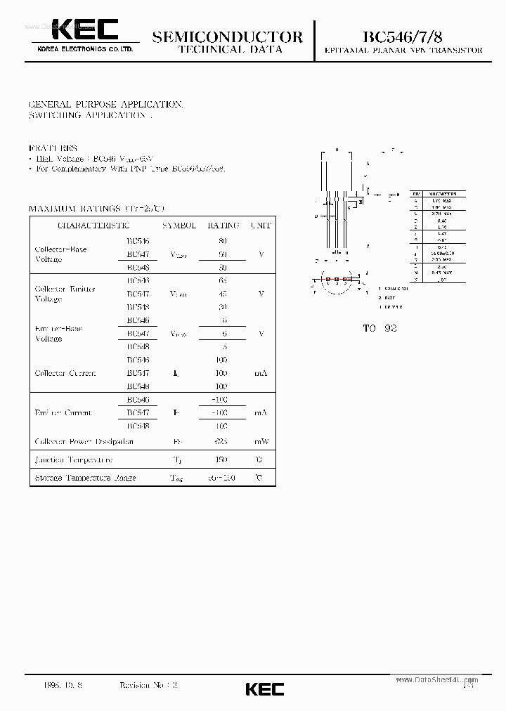 BC547_1883539.PDF Datasheet