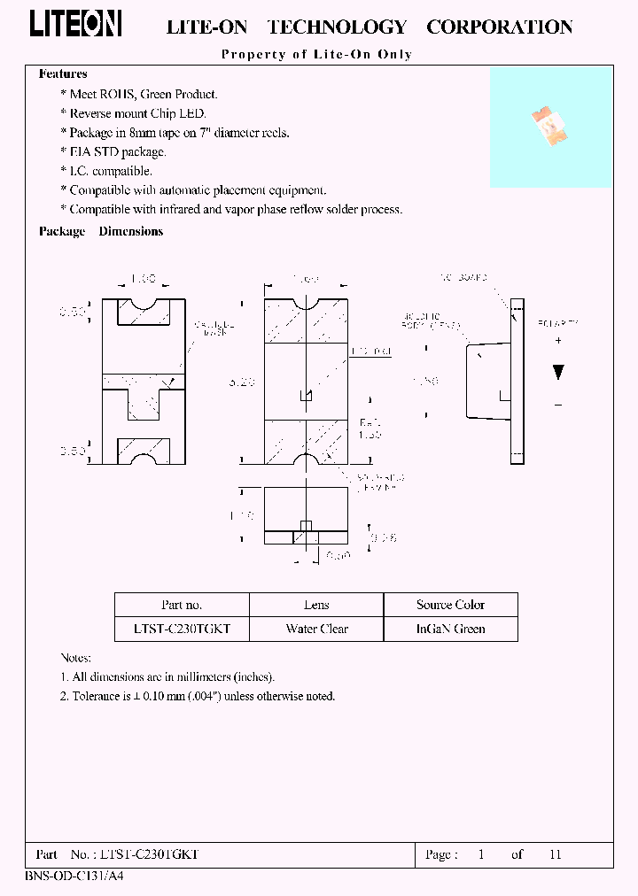 LTST-C230TGKT_1883549.PDF Datasheet