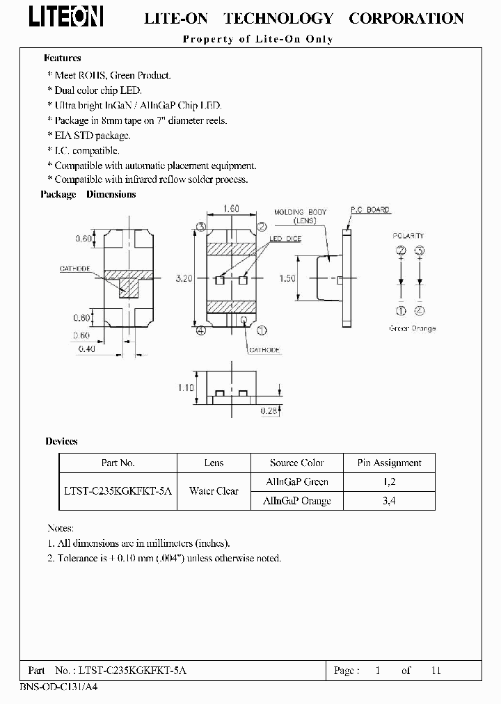 LTST-C235KGKFKT-5A_1883551.PDF Datasheet