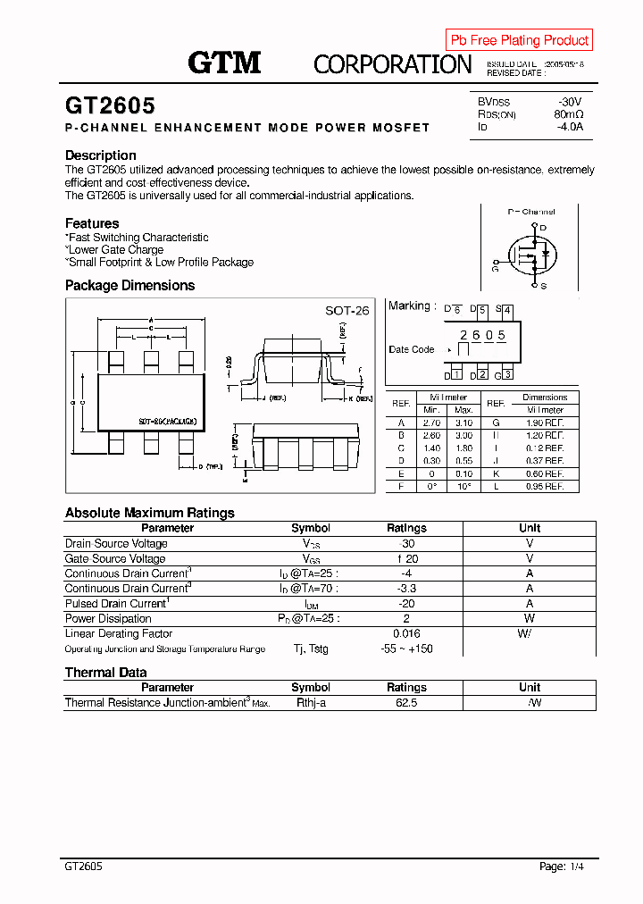 GT2605_1886238.PDF Datasheet