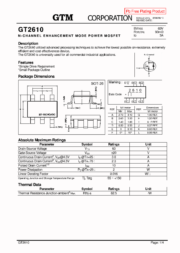GT2610_1886239.PDF Datasheet