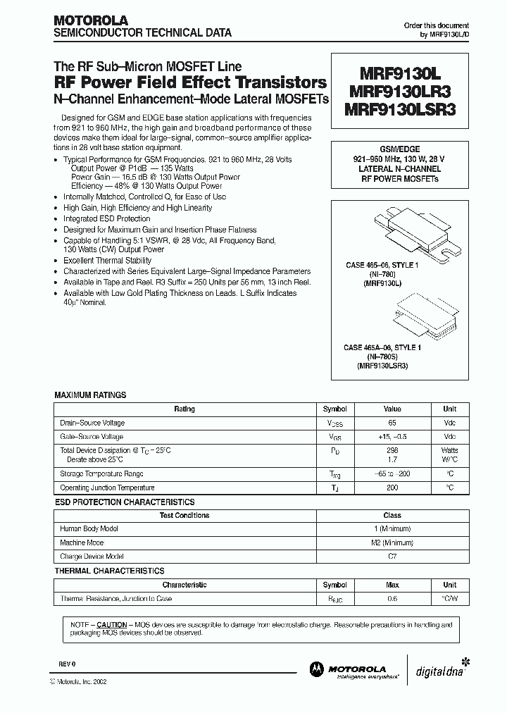 MRF9130L_1886550.PDF Datasheet