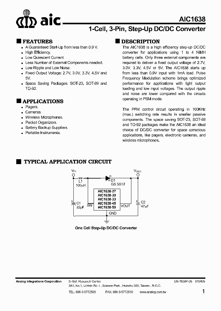 AIC1638_1888861.PDF Datasheet
