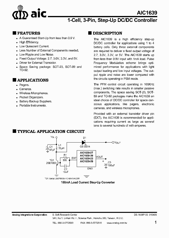 AIC1639_1888862.PDF Datasheet