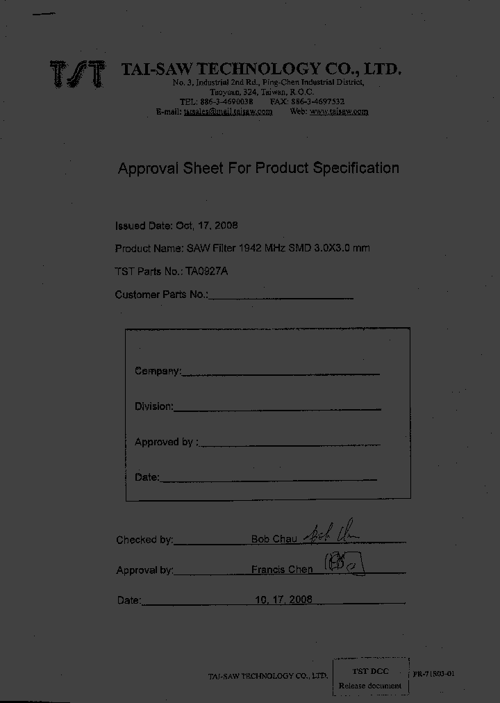 TA0927A_1889095.PDF Datasheet