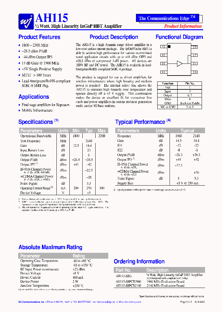 AH115-S8PCB1960_1892150.PDF Datasheet