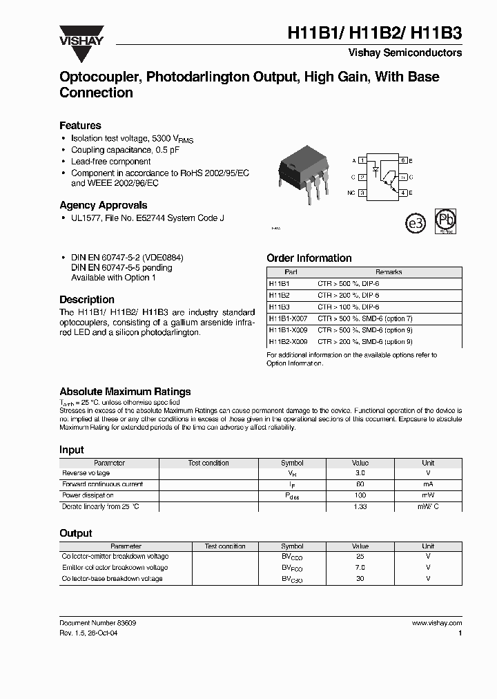 H11B1-X007_1893049.PDF Datasheet