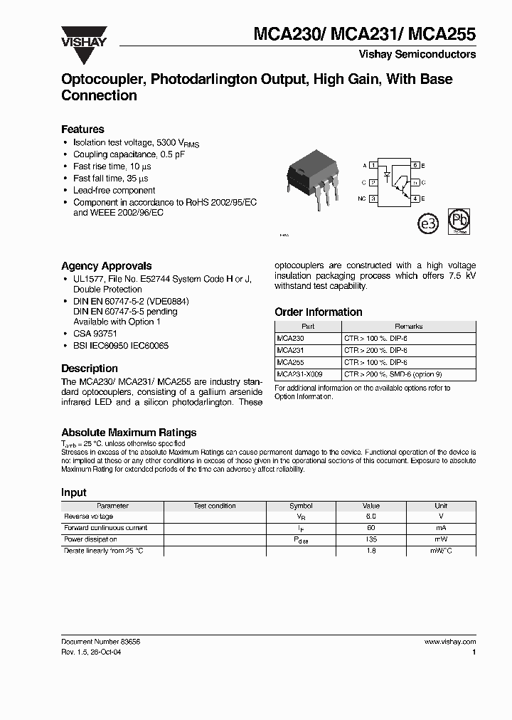 MCA231-X009_1893062.PDF Datasheet