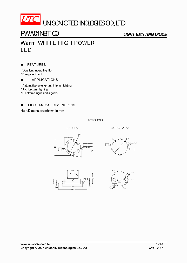 PWW01NBT-C0_1894864.PDF Datasheet