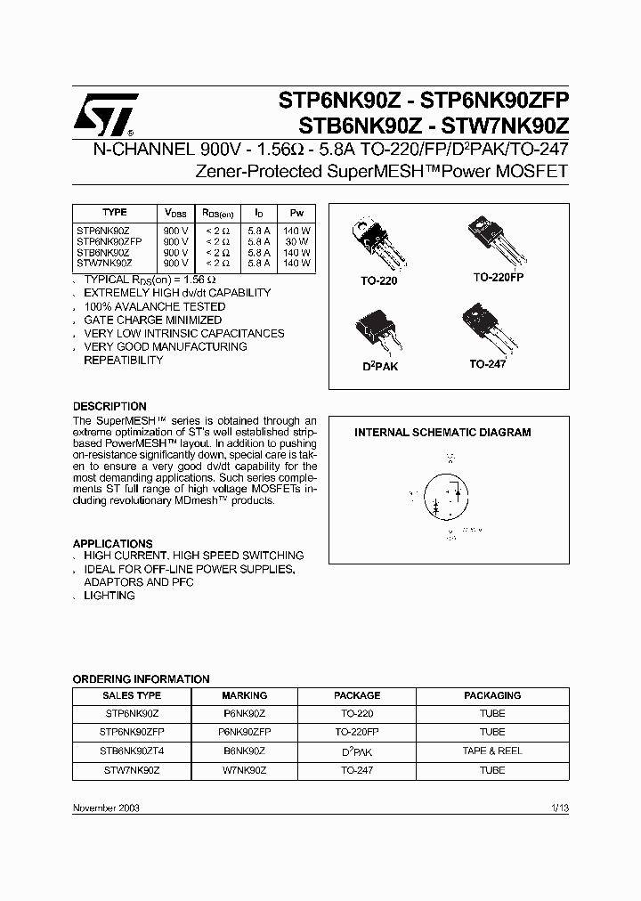 STW7NK90Z_1895881.PDF Datasheet