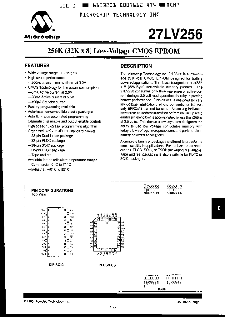 27LV256-30ITS_1707791.PDF Datasheet