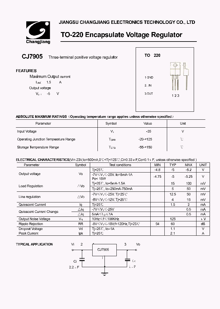 CJ7905-TO-220_1723511.PDF Datasheet