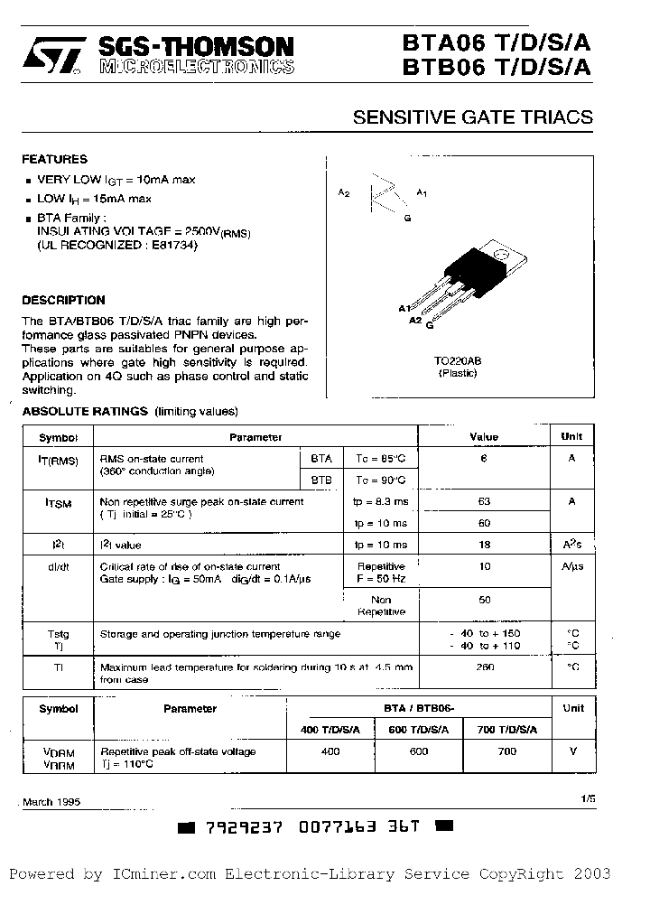 BTA06-400A_1729110.PDF Datasheet