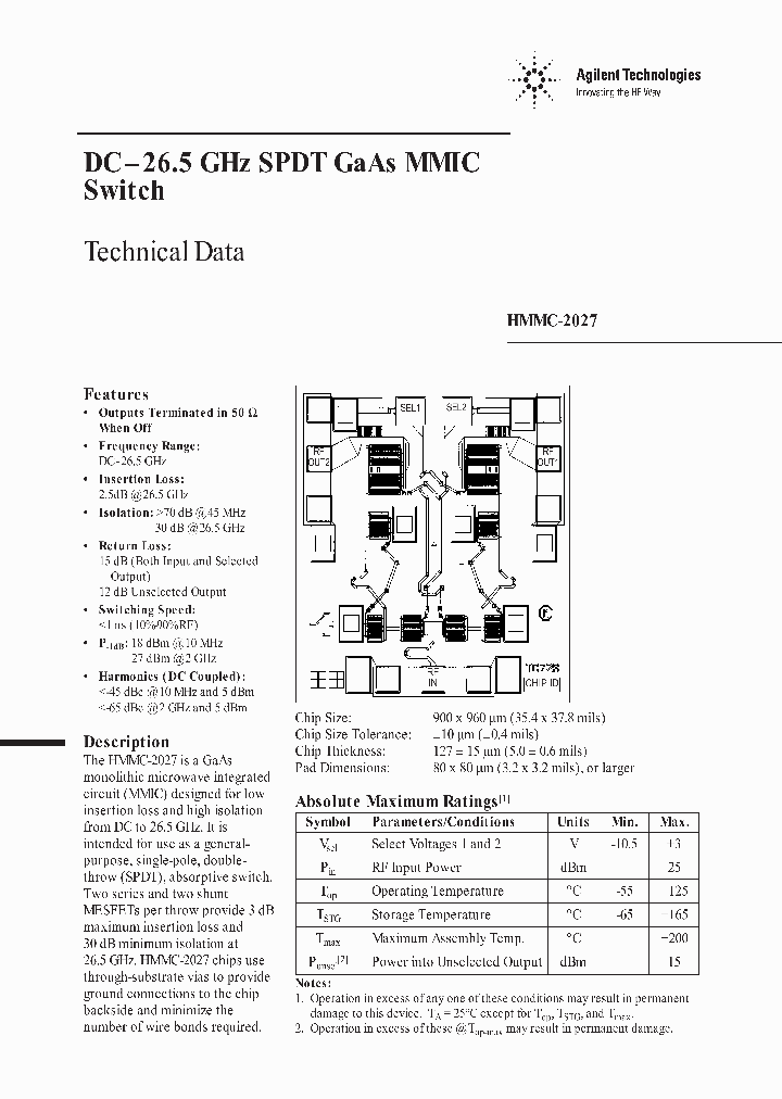 HMMC-2027_1729530.PDF Datasheet
