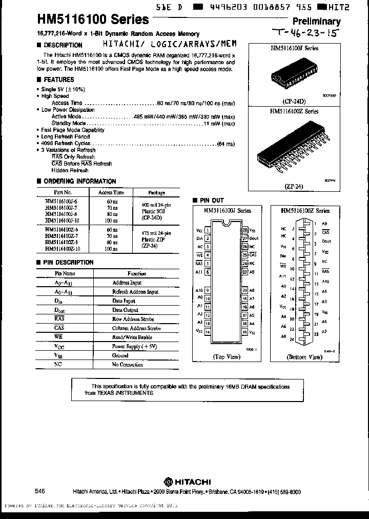 HM5116100J-10_1745041.PDF Datasheet