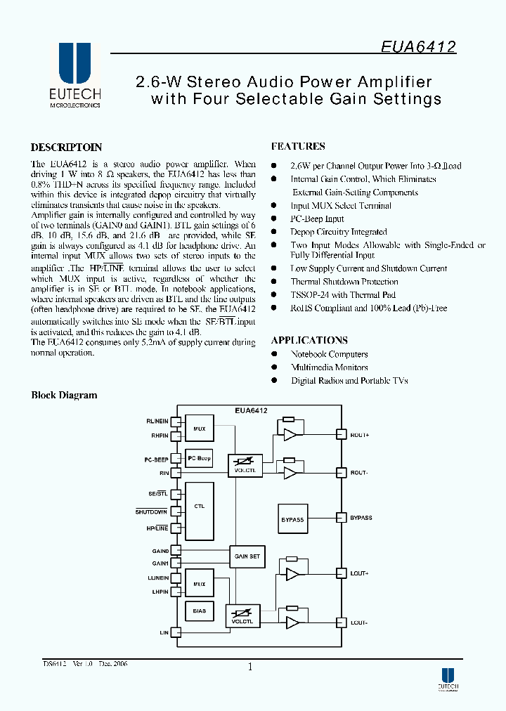 EUA6412_1740343.PDF Datasheet
