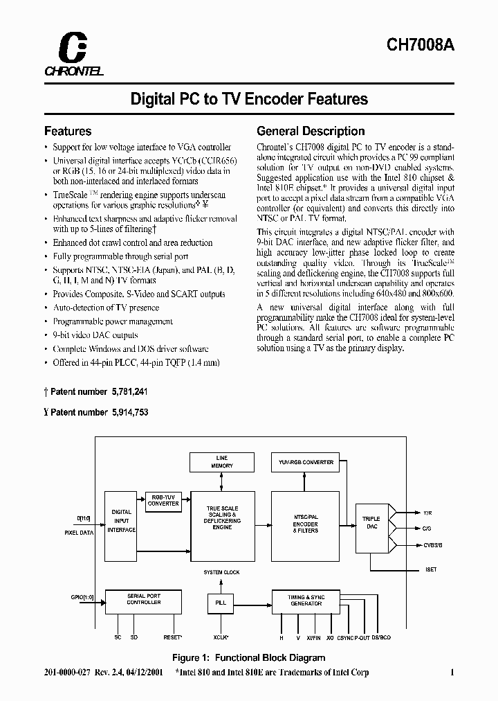 CH7008-V_1740296.PDF Datasheet