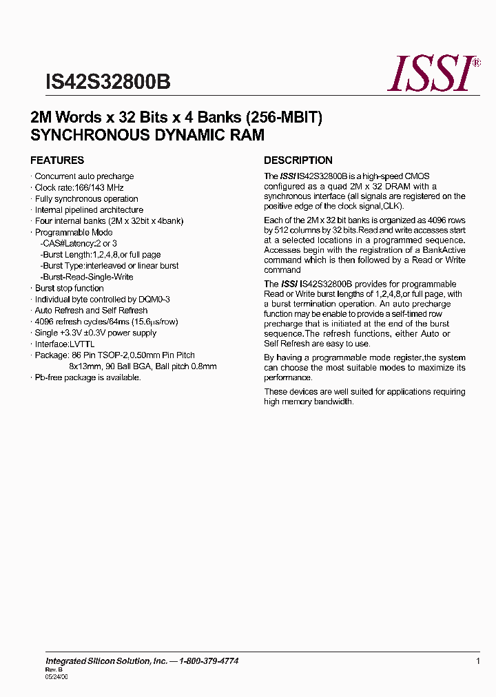 IS42S32800B-7T_1749071.PDF Datasheet
