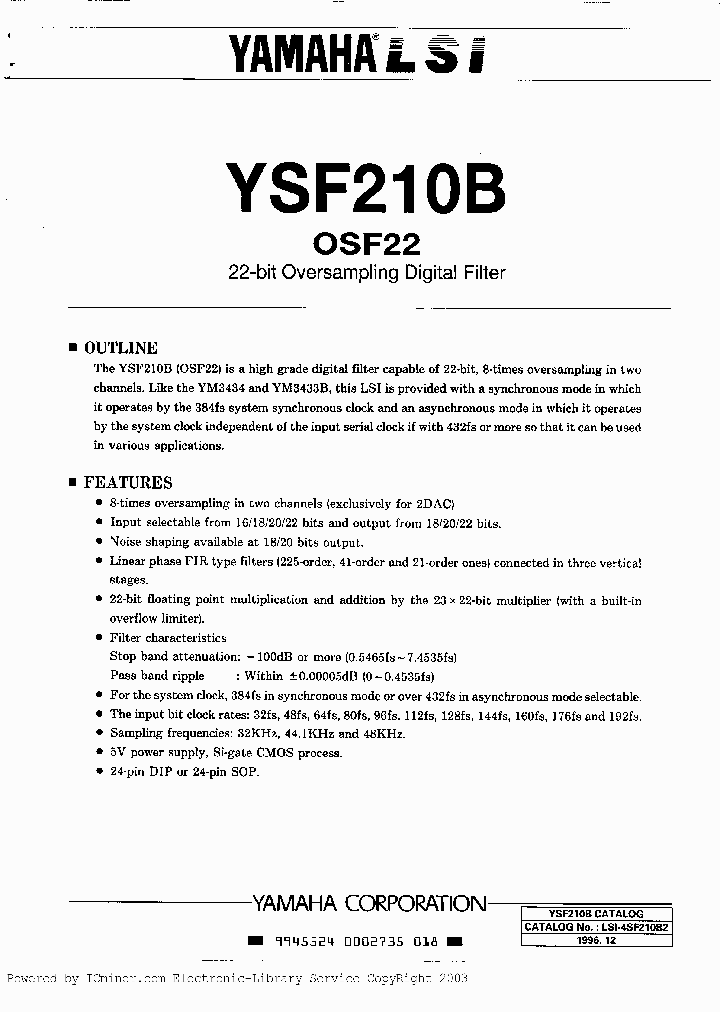YSF210B-M_1749551.PDF Datasheet