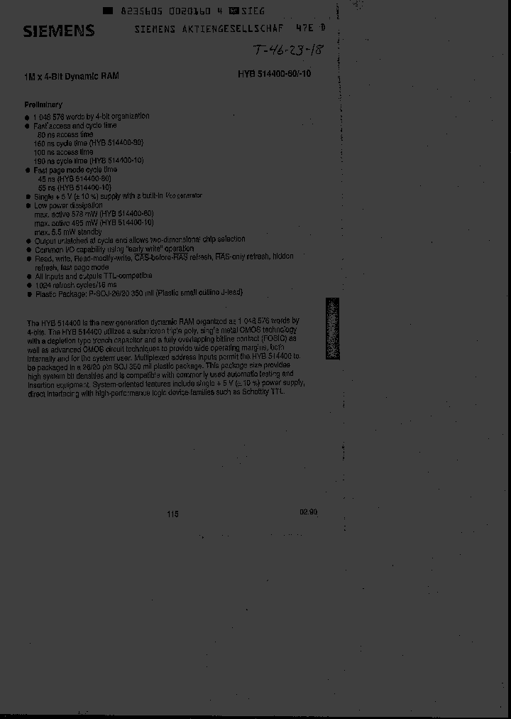 HYB514400J-10_1745045.PDF Datasheet