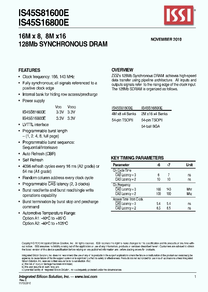IS45S16800E-7CTNA2_1752192.PDF Datasheet