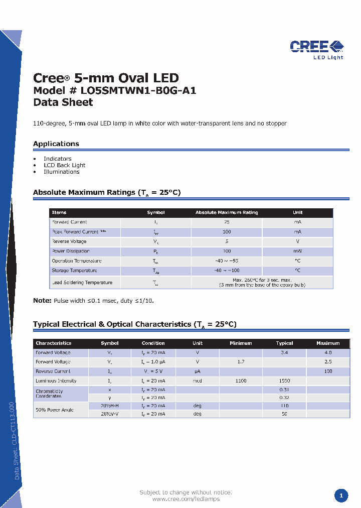 LO5SMTWN1-B0G-A1_1754349.PDF Datasheet