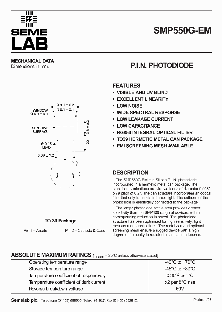 SMP550G-EM_1754376.PDF Datasheet