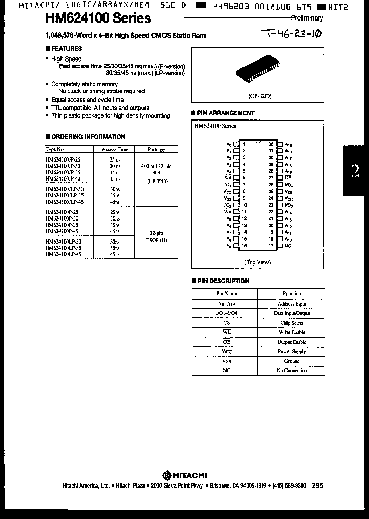 HM624100P-30_1759104.PDF Datasheet