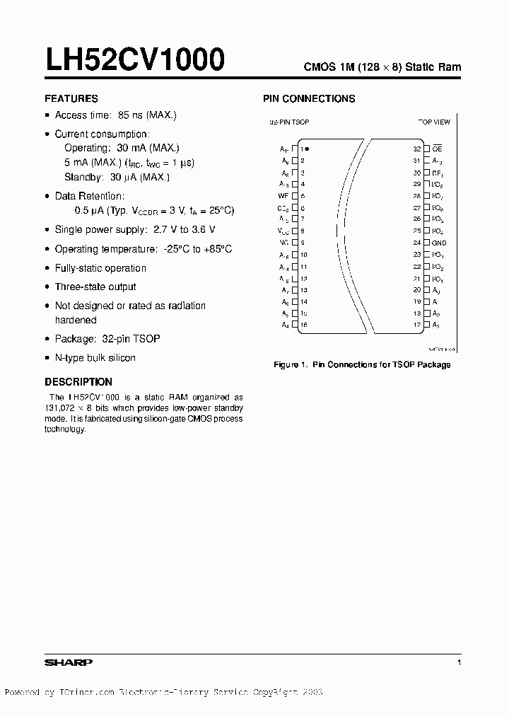 LH52CV1000T-85LL_1763747.PDF Datasheet