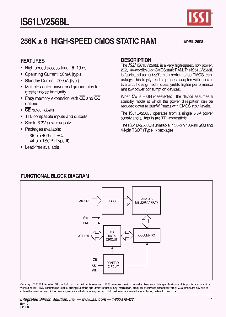 IS61LV2568L-10T-TR_1765029.PDF Datasheet
