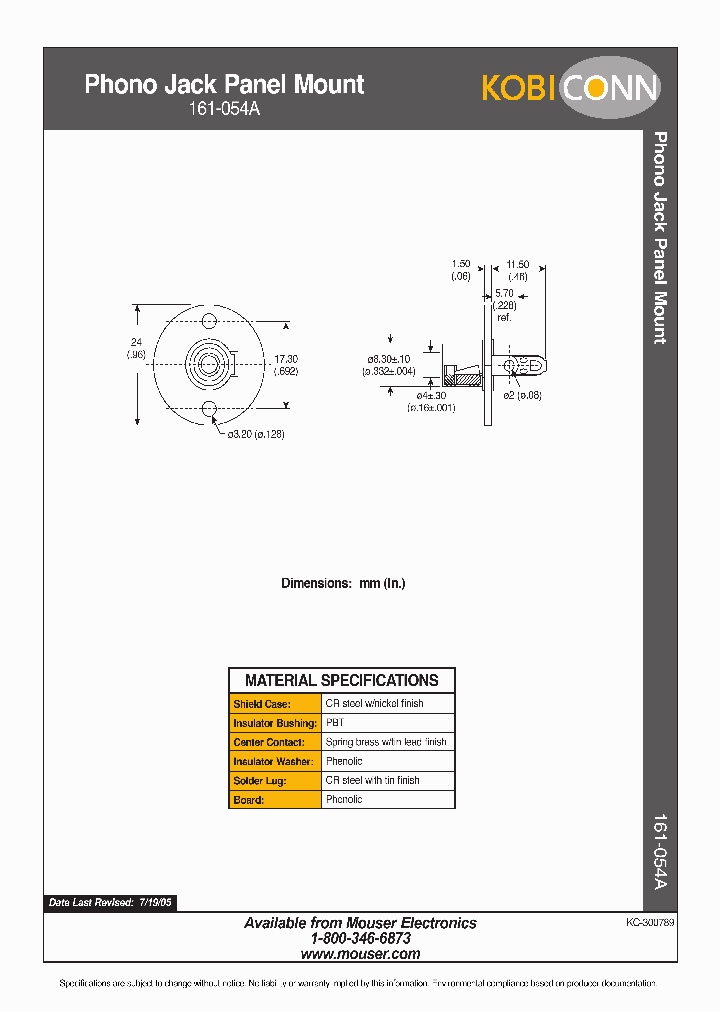 161-054A_1767607.PDF Datasheet