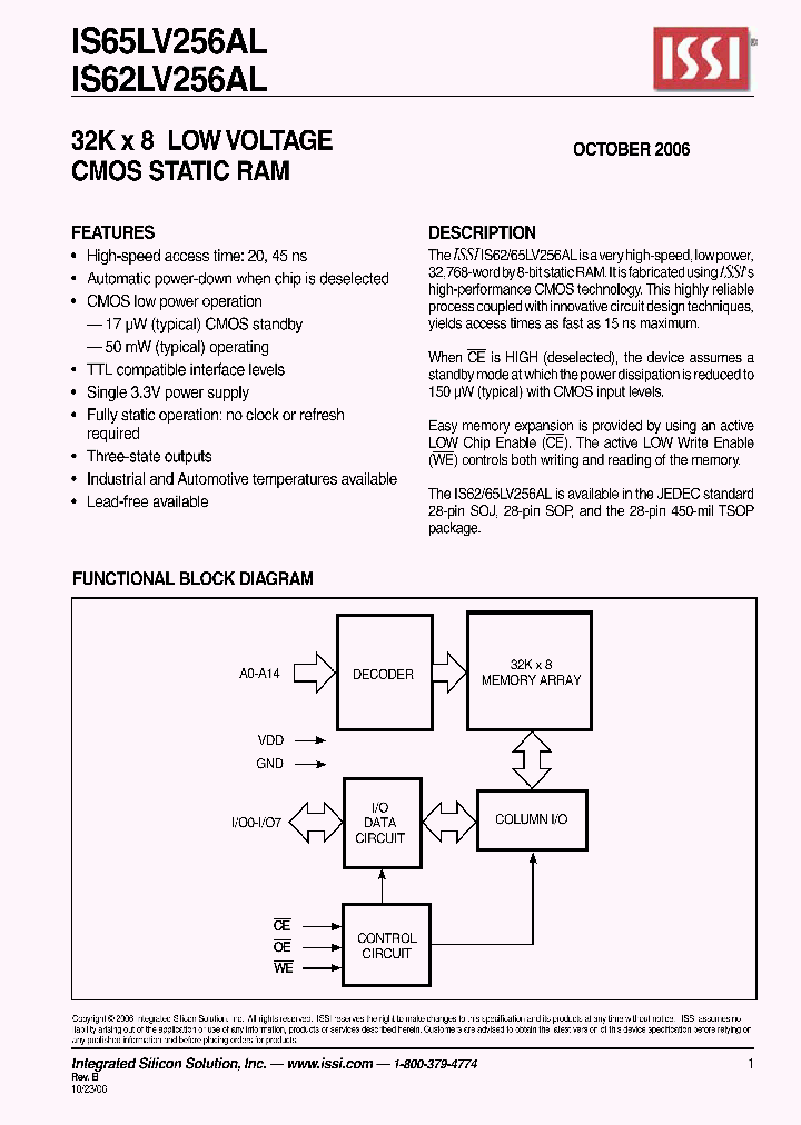 IS62LV256-70T-TR_1765026.PDF Datasheet