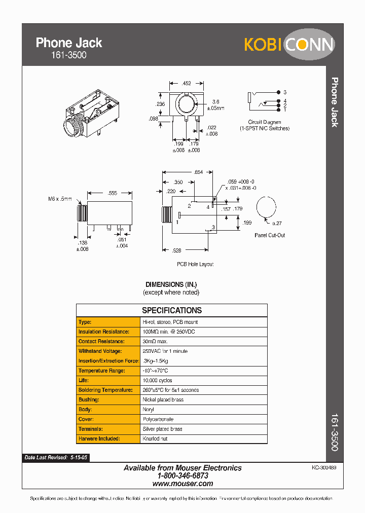 161-3500_1775713.PDF Datasheet