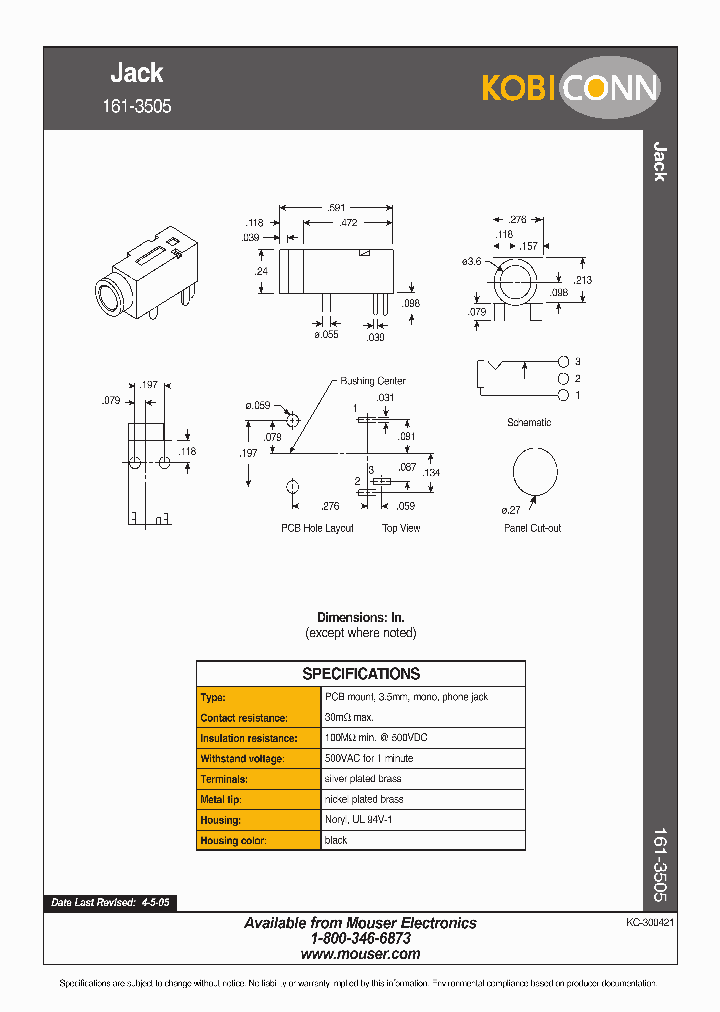 161-3505_1775718.PDF Datasheet