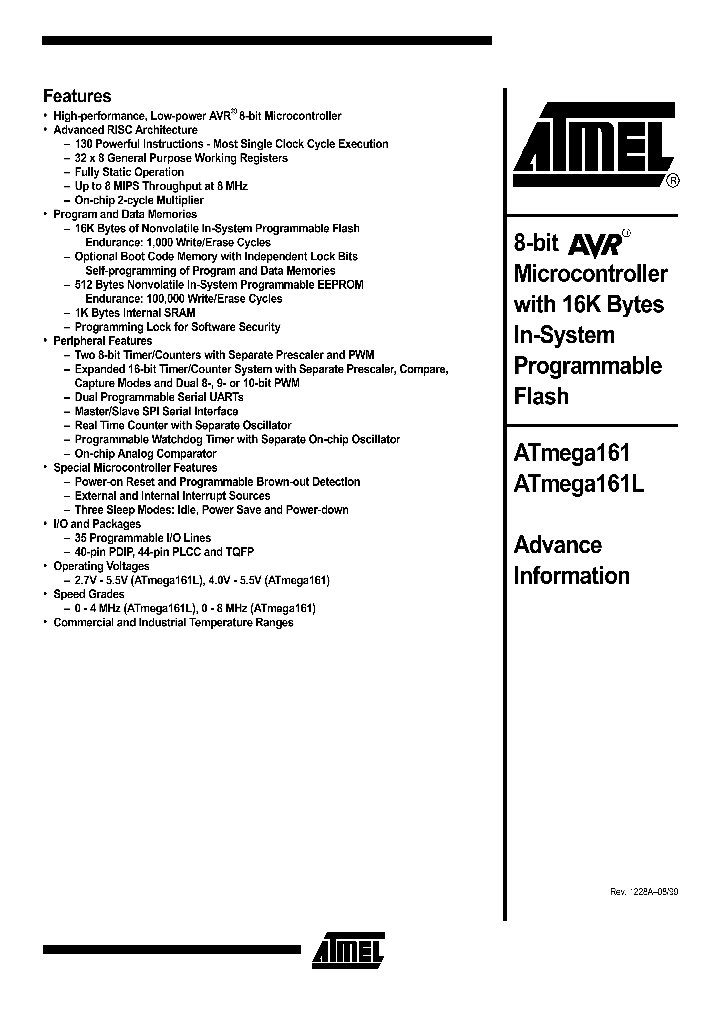 ATMEGA161-4JC_1776504.PDF Datasheet